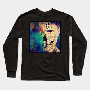 Hannibal Lecter Puzzle Skull - What Lies Beneath Long Sleeve T-Shirt